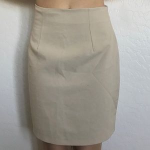 Tan Pencil Skirt